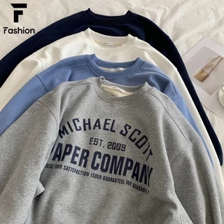 ส่งไวจากไทย เสื้อสเวตเตอร์ ลายพิมพ์ แขนยาว สไตล์เกาหลี โอเวอร์ไซซ์ สำหรับผู้หญิง unisex