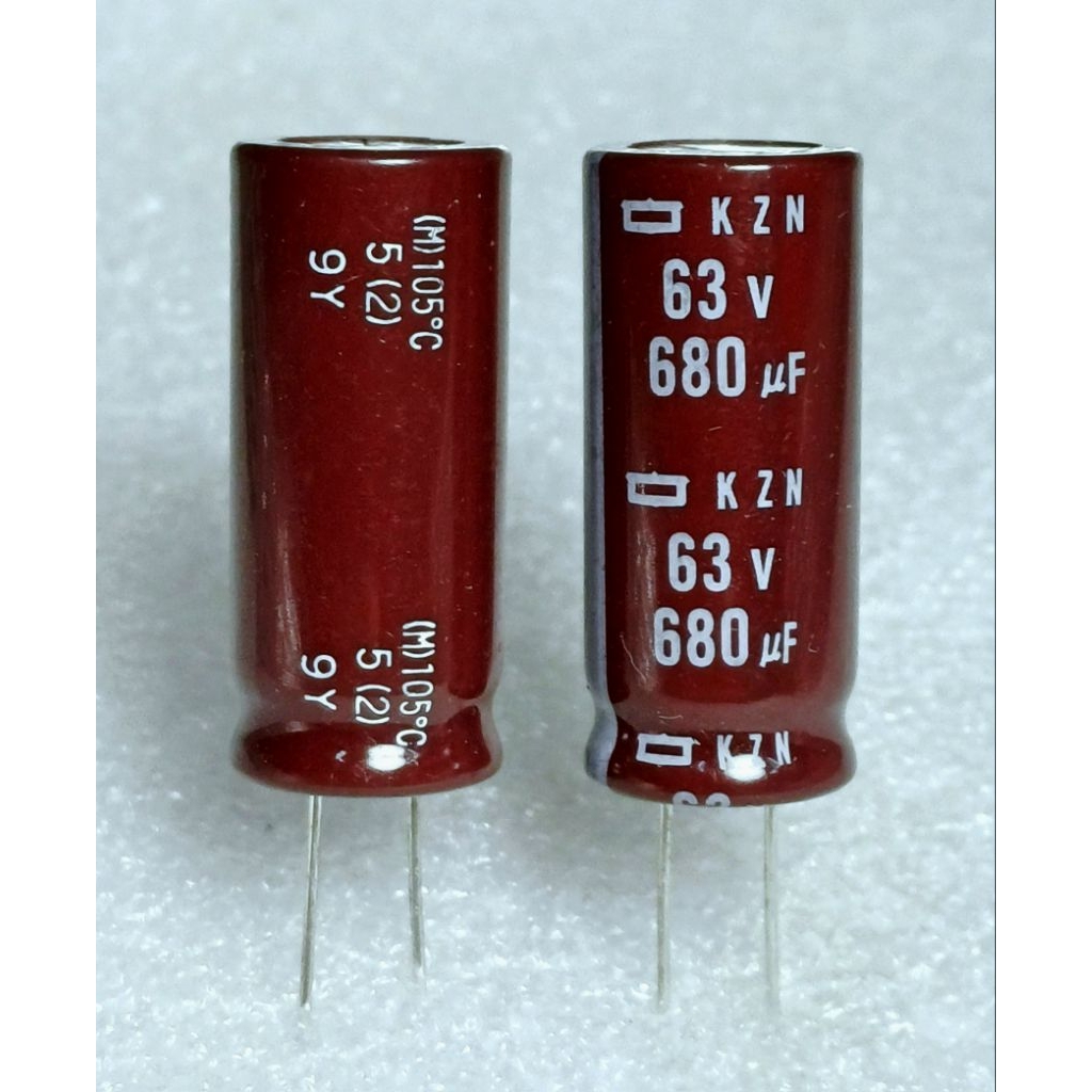 Nippon Chemi-con KZN 680uf 63v 105° capacitor ตัวเก็บประจุ คาปาซิเตอร์