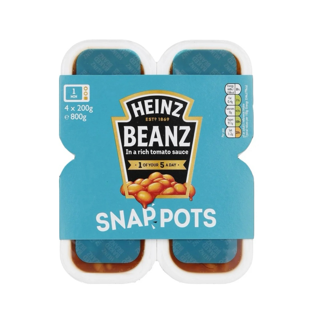 [ส่งด่วนจ้า] Heinz Cathedral City Cheesy Baked Beans 390/Heinz Baked Beanz in Tomato Sauce Snap Pots