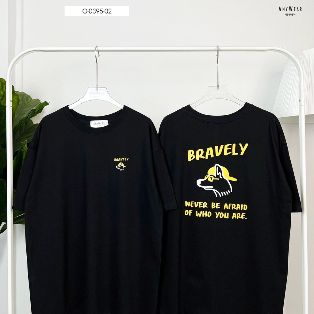 เสื้อยืด  oversize cotton 100% คอกลม แขนสั้น  งานป้าย Anywere