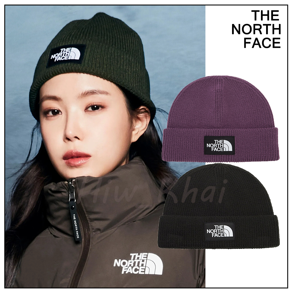 *พร้อมส่ง* หมวกไหมพรม TNF (KOREA) BIG LOGO BEANIE NE3BR61F