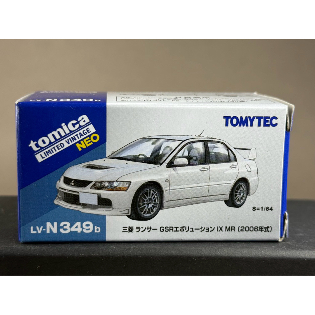 🔹Mitsubishi Lancer Evolution IX MR LV-N349b Scale 1:64 ยี่ห้อ Tomytec