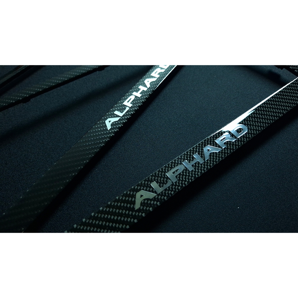 กรอบป้ายทะเบียน รถตู้ Alphard หุ้มคาร์บอนแท้ ลาย2 จำนวน1คู่ ราคา ถูกที่สุด ดีลบีเคเค แกลเลอรีภาพที่ 3