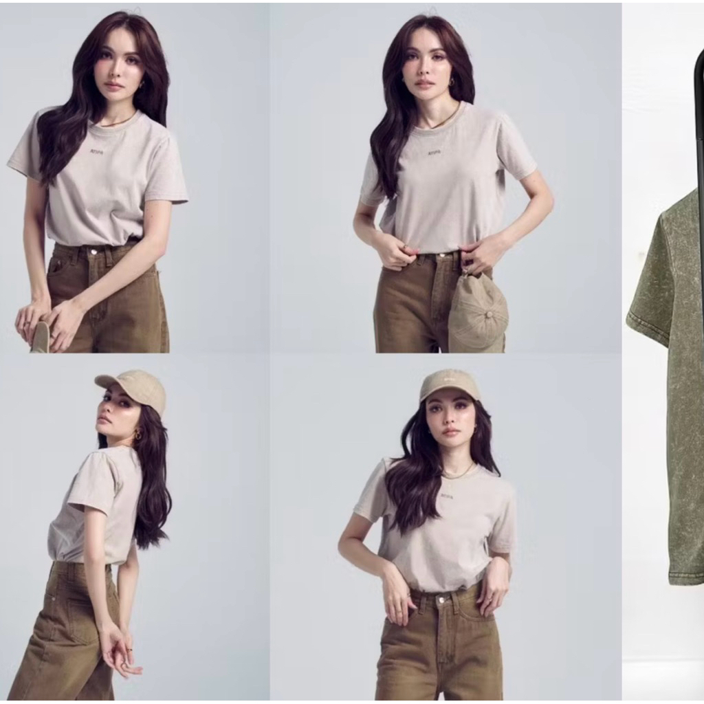 ส่งต่อ Atipashop - HUBERT TOP เสื้อยืด คอกลม แขนสั้น ผ้าฟอก ใส่สบาย