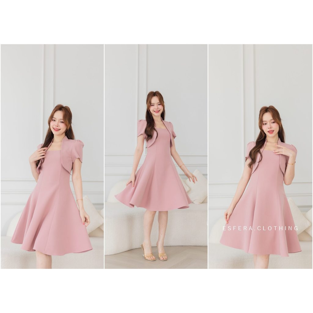 ESFERA-DR25-13  Vest Pretty Dressเดรสออกงาน