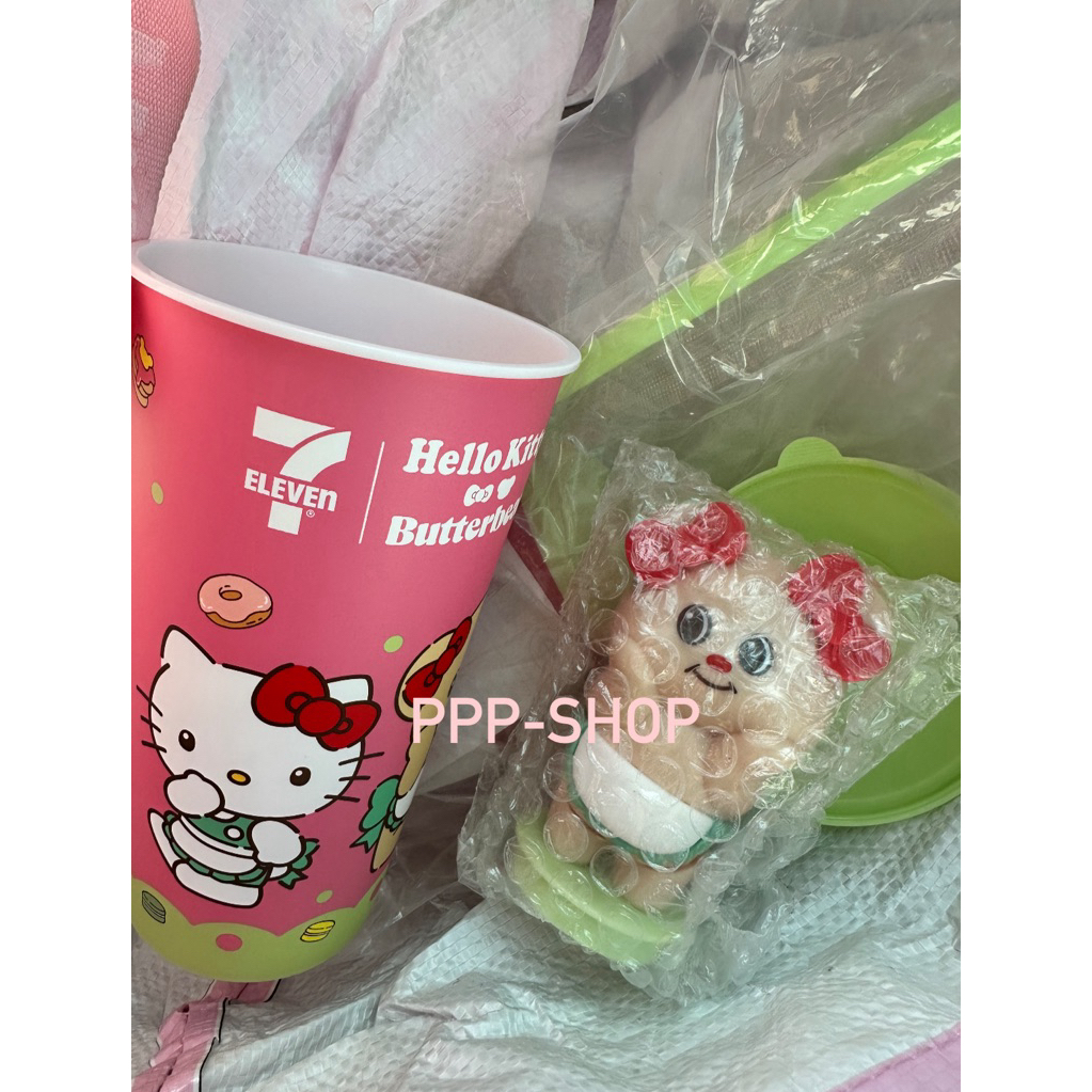 [พร้อมส่ง] แก้วหมีเนย 7-11 แก้วน้องเนยดุ๊กดิ๊ก Butterbear