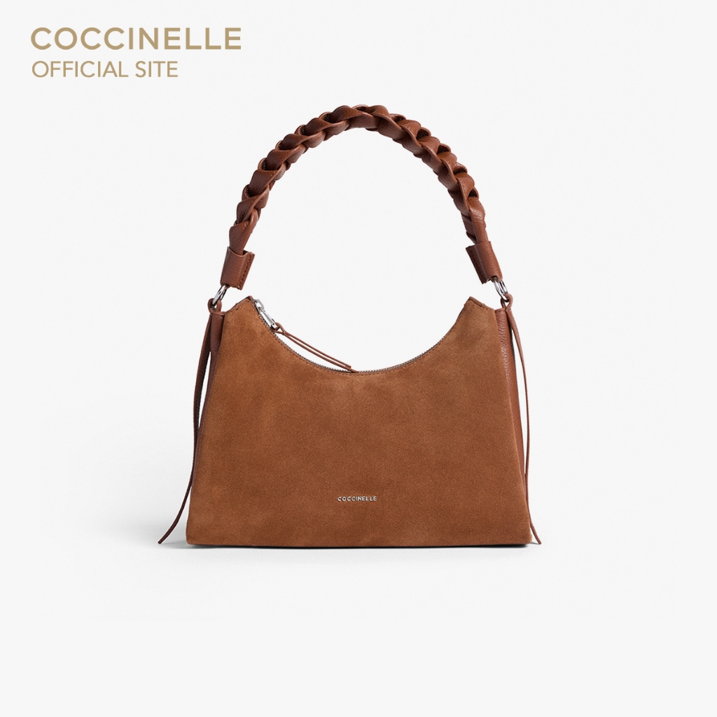 COCCINELLE กระเป๋าโฮโบผู้หญิง รุ่น BOHEME HOBO BAG 130301 สี COGNAC/COGNAC