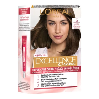 L'Oreal ลอรีอัล ปารีส เอ็กซ์เซลเลนซ์ ครีม 5 สีน้ำตาลอ่อนธรรมชาติ