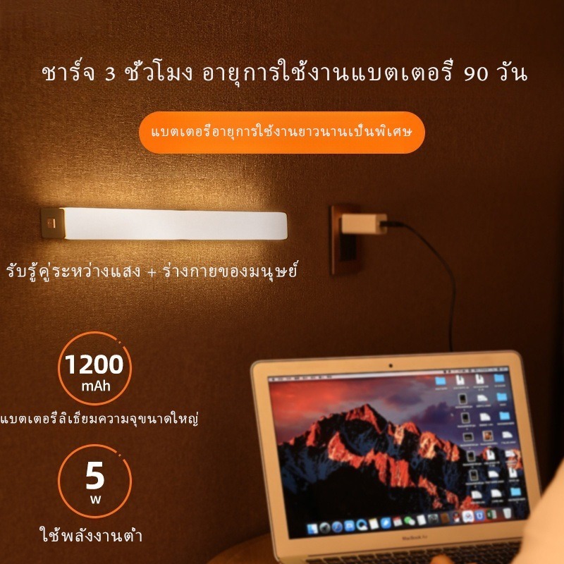 ติดผนังไร้สาย ​ติดง่ายไม่ต้องเจาะ ไฟเซ็นเซอร์อัตโนมัติ ไฟเซ็นเซอร์ ไฟเซ็นเซอร์ โคมไฟเหนี่ยวนำ โคมไฟเซ็นเซอร์