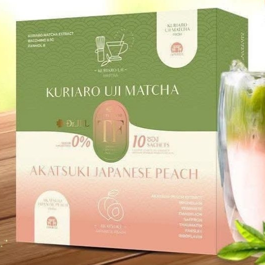 🍸ชาชง ดอกเตอร์เจลดีเจพุฒิ TF Dr. JEL TF MATCHA PEACH" 🍵🍑