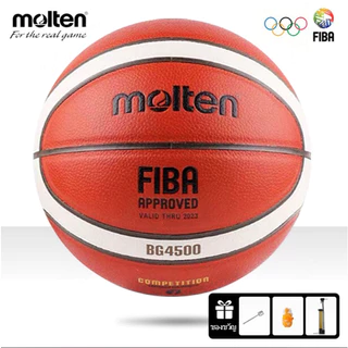 สินค้า Molten แท้ 100% ลูกบาสเกตบอล Molten BG4500 Size7 แถมเข็มสูบลม Basketball