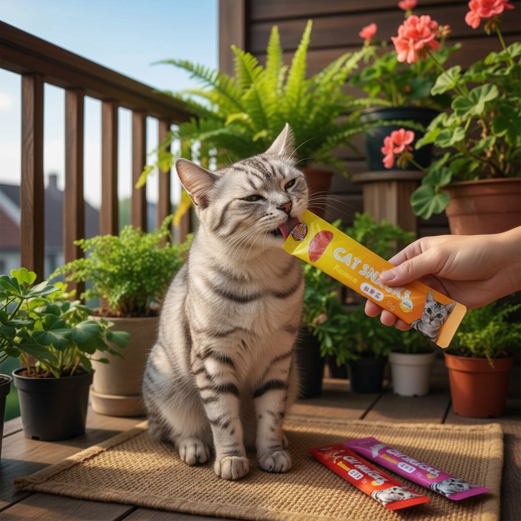 Boqi Factory ขนมแมว ขนมแมวเลีย สุดอร่อย 15 กรัม สินค้า มีพร้อมส่ง 🐱😻😻😸😸😺 Cat Snacks - รูปที่ 4