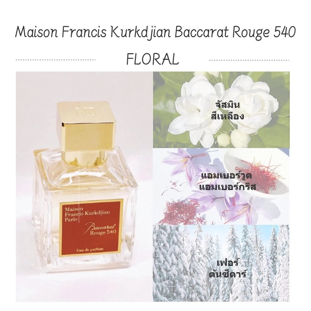 Maison Francis Kurkdjian Baccarat Rouge 540 A La Rose EDP Extrait 70ML Unisex perfume น้ำหอม - รูปที่ 7