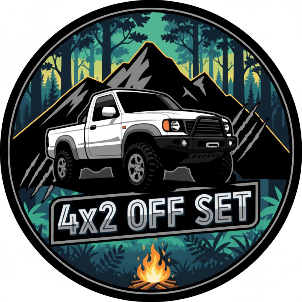 สติกเกอร์ 4x2 OFFSET ติดรถกระบะรถยนต์