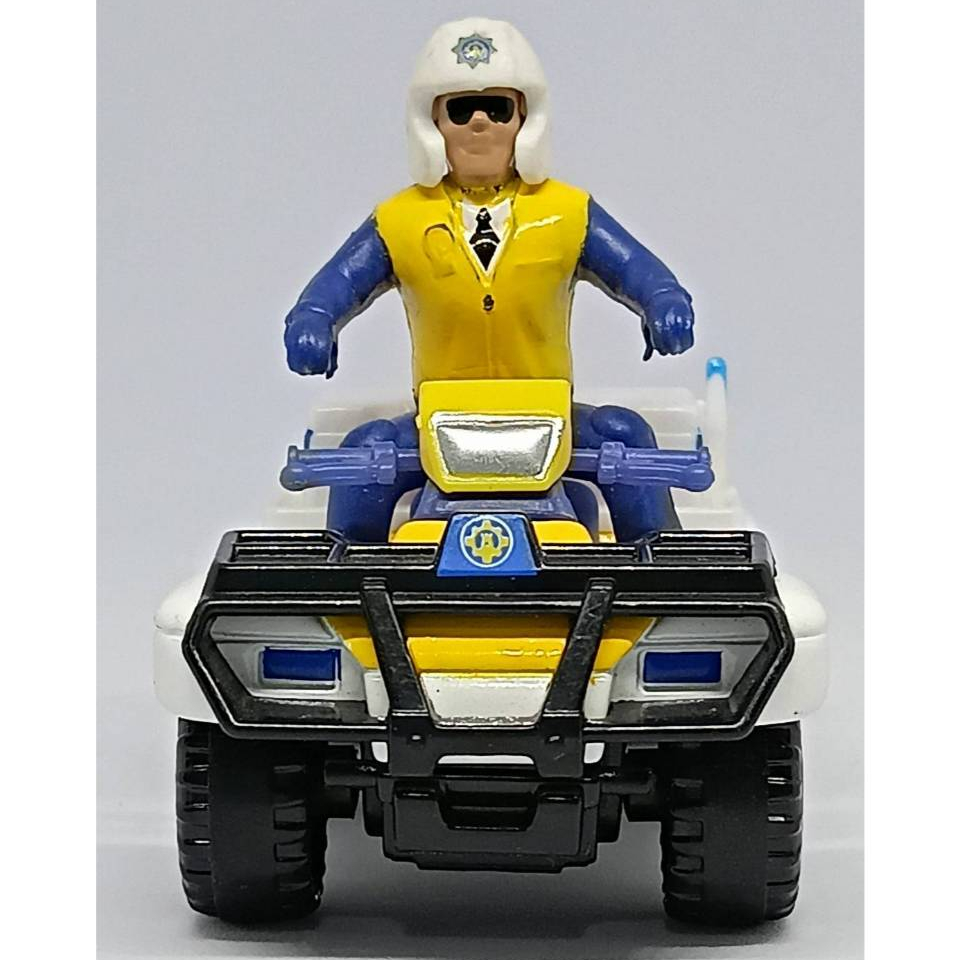 โมเดลรถ Dickie Toys Fireman Sam Police Man with Quad Bike NO Packed.
