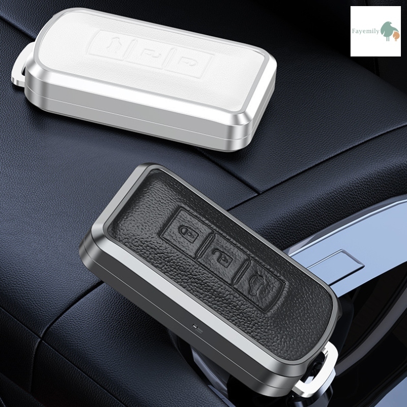 *สินค้าพร้อมส่ง* เคสกุญแจรถยนต์ Mitsubishi XForce Pajero Sport หนัง+อลูมิเนียม แกะง่าย ทนทาน เคสกุญแจรีโมทรถ มิตซูบิชิ