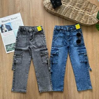 BUGGY กางเกงยีนขากระบอก(รุ่นมีสาย) Cartter’s 2-12Y