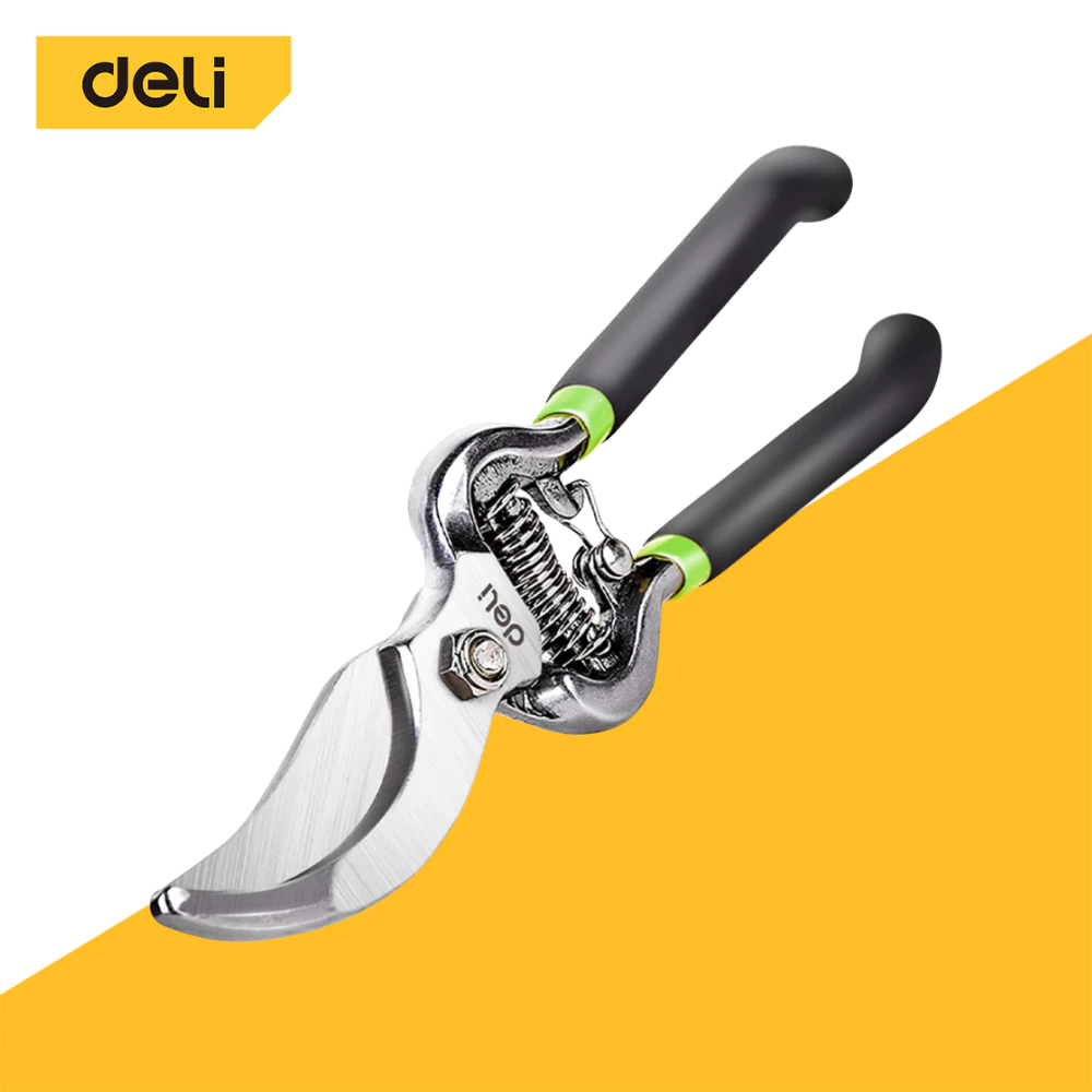 Deli กรรไกรตัดกิ่งไม้ กรรไกรแต่งกิ่ง 8 นิ้ว ตัดแต่งกิ่งไม้ ตัดแต่งใบไม้ ทำสวน Pruning Shears
