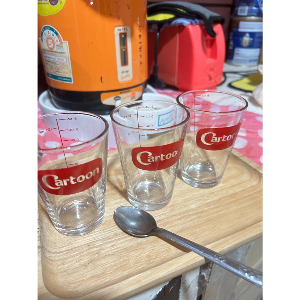 แก้วตวง แก้วชงร้อน 6 ออนซ์/150ml ทนร้อนได้ 90 องศา