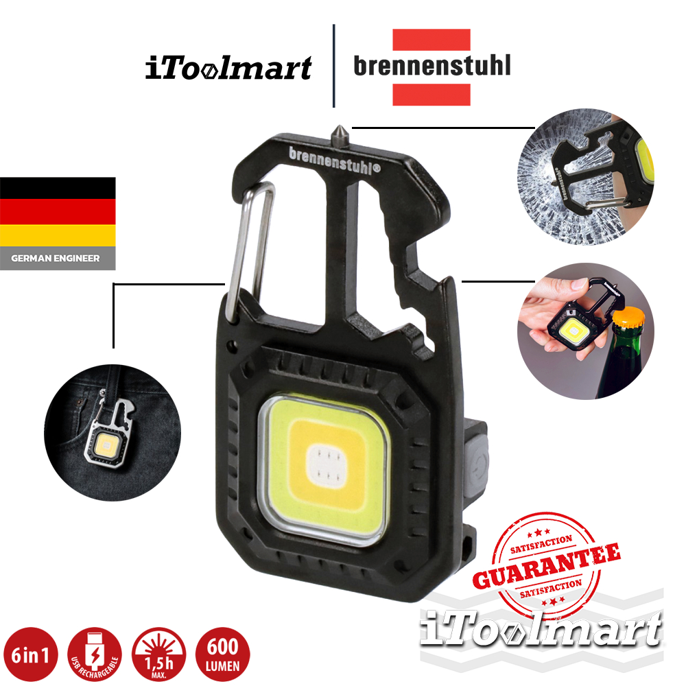 BRENNENSTUHLไฟฉายพกพา MTL 600 A ความสว่าง 600lm multi-function USB C 1173750009