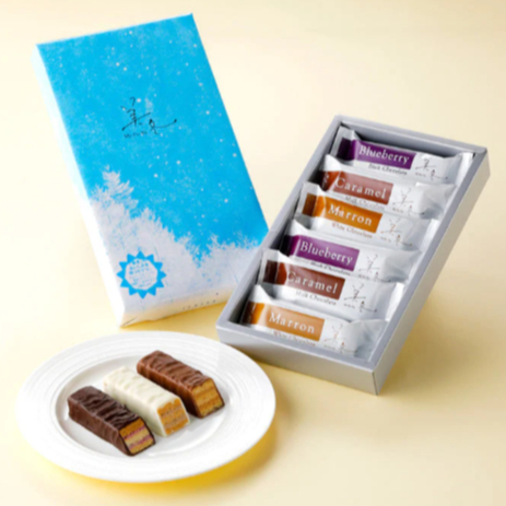 ⭐Ishiya Mifuyu Wafer  อิชิยะ มิฟุยุ ช็อกโกแลต 6 ชิ้น ขนมญี่ปุ่นของฝากจากญี่ปุ่น⭐