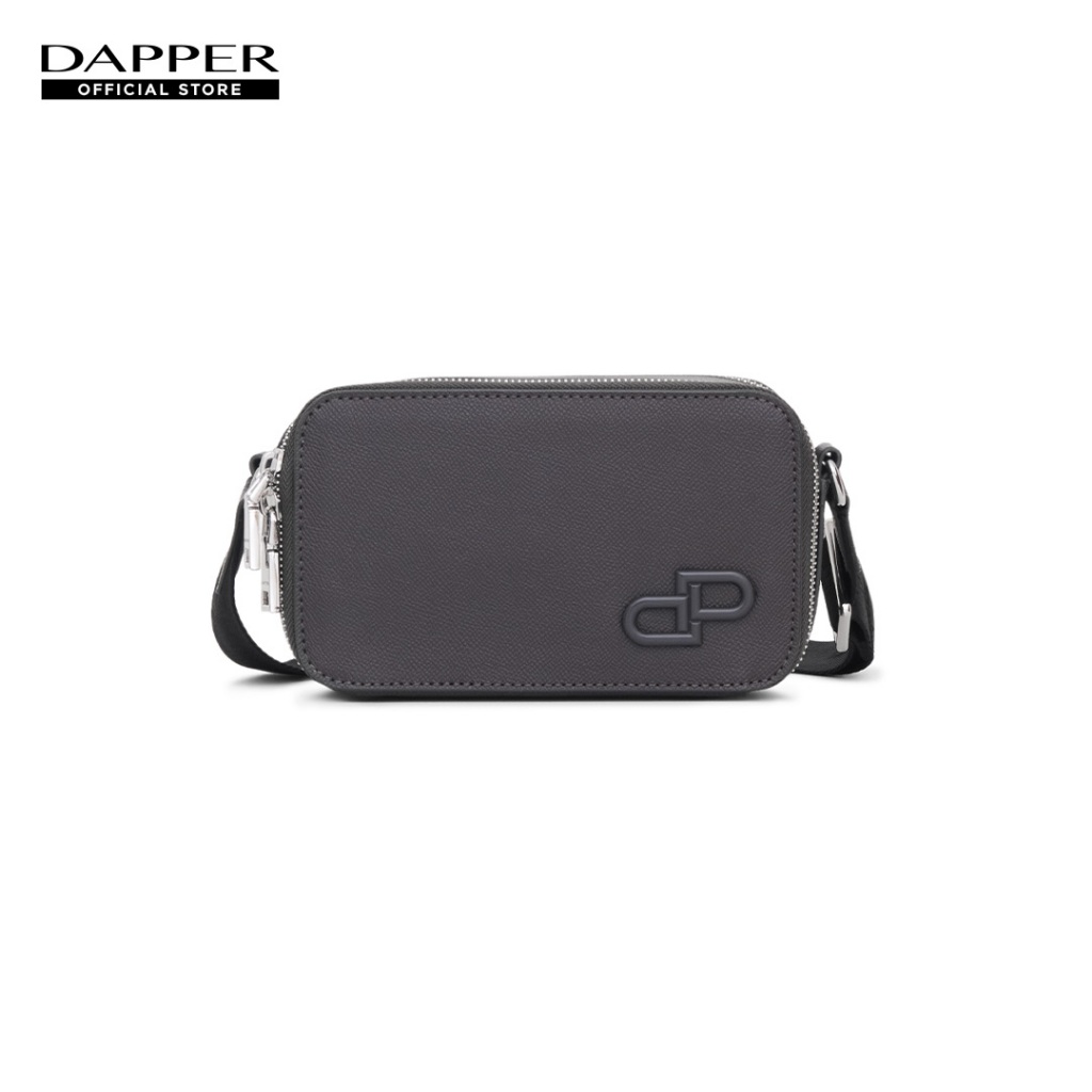 DAPPER กระเป๋าสะพายข้าง DP Iconic Boxy Crossbody Bag สีเทาเข้ม (BM7/DG/1296SF)