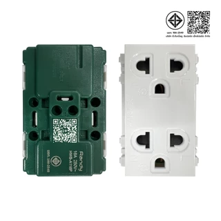 RANDY Wall switch สวิทซ์ไฟ ทางเดียว ปลั๊กกราวด์คู่ กราวด์เดี่ยว ปลั๊กไฟ หน้ากาก ฝา 1 2 3 ช่อง สองทาง สามทาง