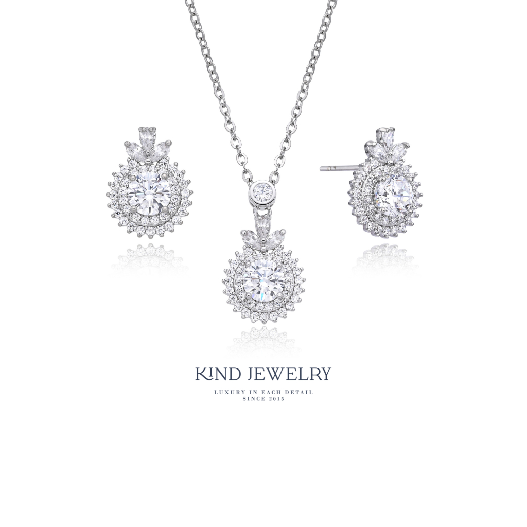 Kind Jewelry เซตสร้อยคอ+ต่างหู Emmie Crown