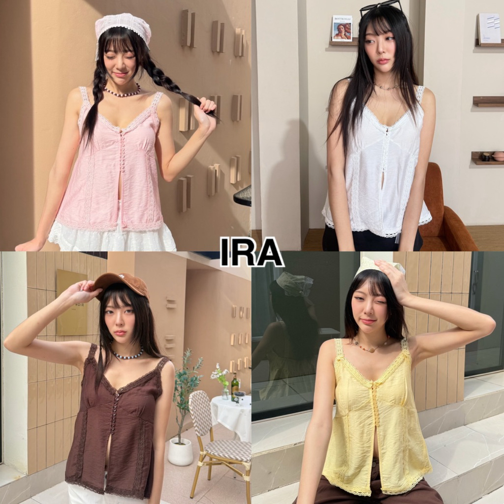 เสื้อสายเดี่ยวลูกไม้ฉลุ Fayla Top รีวิวครบ! สวยหวานซ่อนเปรี้ยว แมทช์ง่ายทุกสไตล์