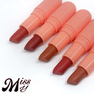 [11.11] Kiss Beauty Peach Color Lipstick ลิปสติกสีพีช ฟินิชซาติน กลบสีคล้ำริมฝีปาก no.35854