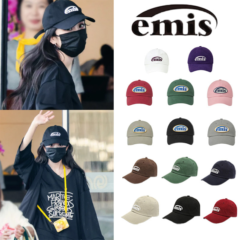 EMIS【นำเข้าจากเกาหลี】หมวกเบสบอลคลาสสิกแท้ 100%/หมวกเกาหลี/หมวกกันแดด พร้อมจัดส่งทันที