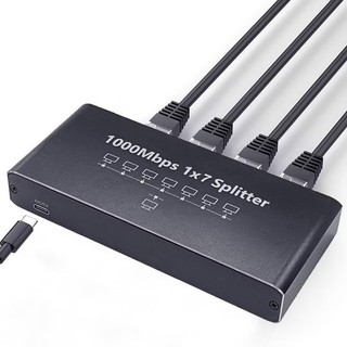 RJ45 Network Splitter Adapter 1to7 HUB LAN 7Port 100/1000Mbps Gigabit SG103 3-Port 5Port 10/100/1000Mbps Desktop Switch