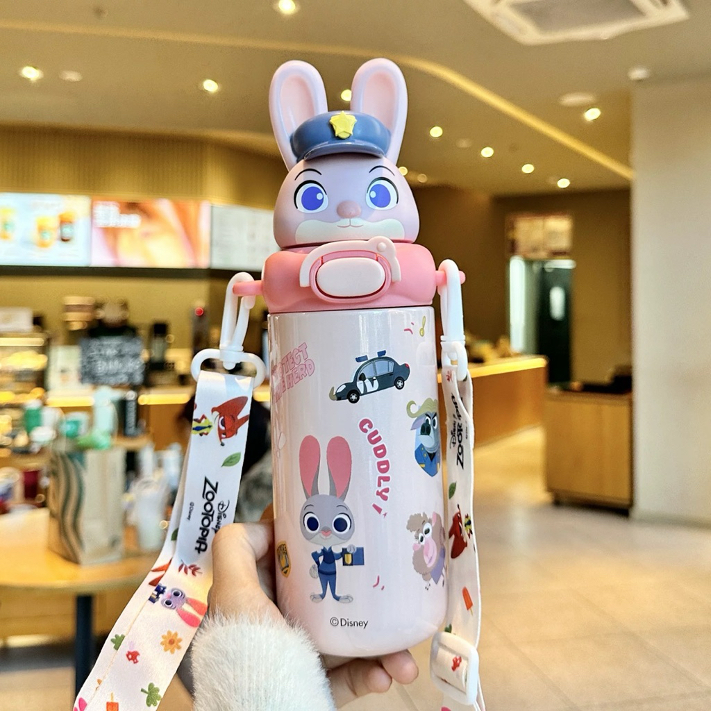 มาใหม่  สวยพรีเมี่ยม งานแท้ Disney  ขนาด 480 ml. เก็บเย็นได้ทั้งวัน สแตนเลส 316  น้ำหนักเบา มีหลอดดูดนิ่ม ดูดง่าย รูปที่ 5