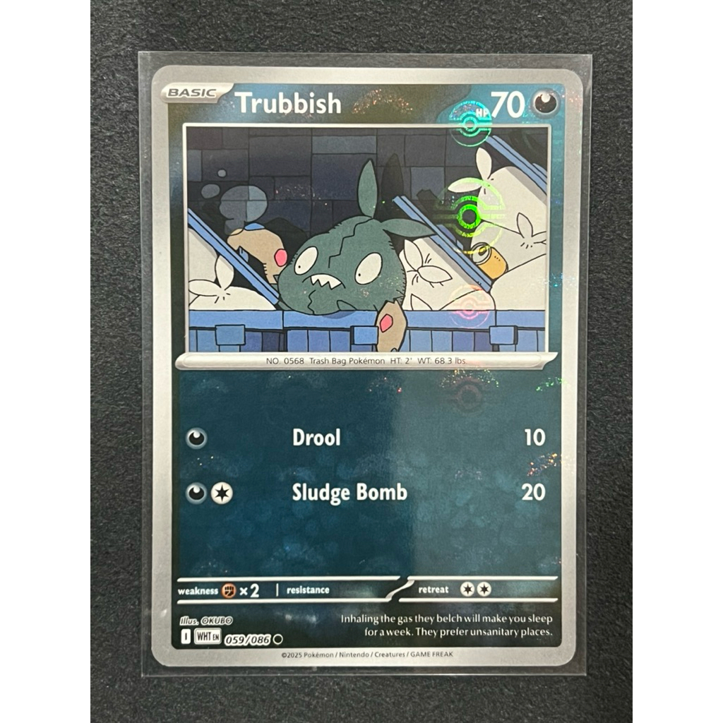 Pokemon card Trubbish-Poke ball