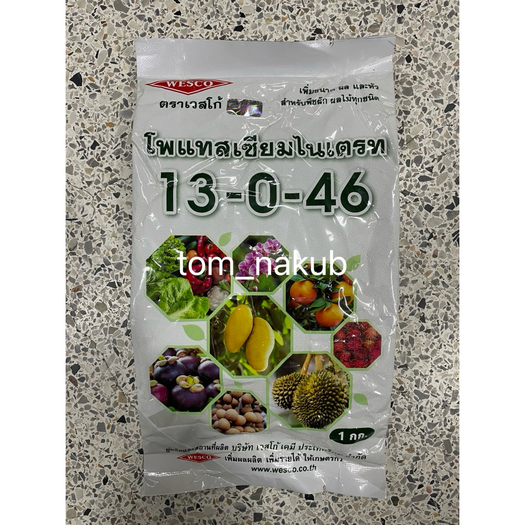 1 kg KNO3 Potassium Nitrate ปุ๋ยเกล็ดเวสโก้ Haifa 13.5-0-46.2 pHast โพแทสเซียมไนเตรท จี-ฟาสท์ (NPK 1