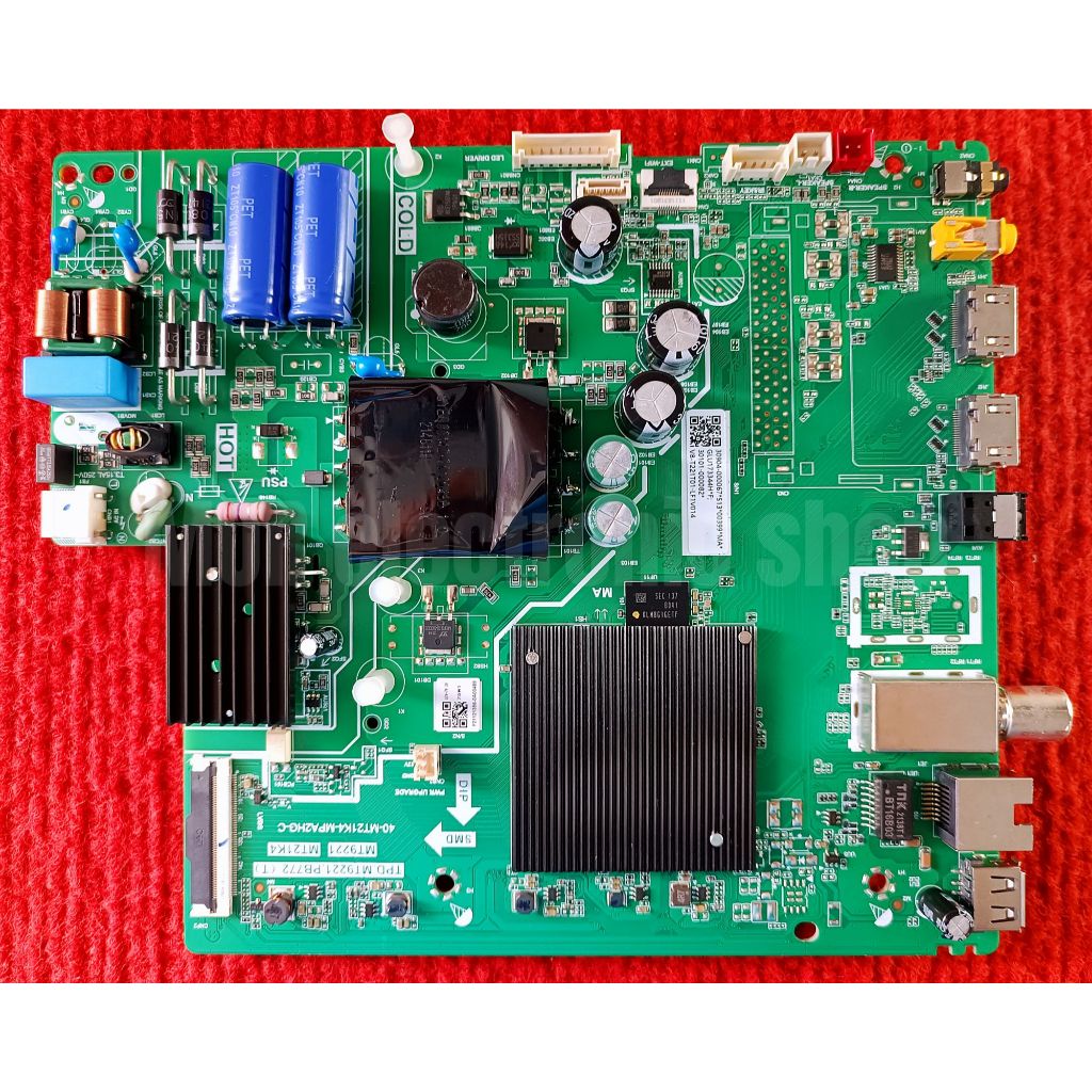 เมนบอร์ดทีวี  TCL รุ่น 40S65A , 40S66A พาสบอร์ด TPD.MT9221.PB772