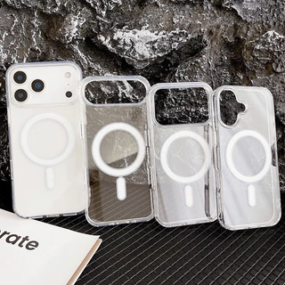 Magnetic เคสโทรศัพท์ for ไอโฟน iPhone 18 17Air 17pro 17promax 16 15 11 13 14 Pro Max 12Pro 13promax เคสนิ่มกันกระแทก