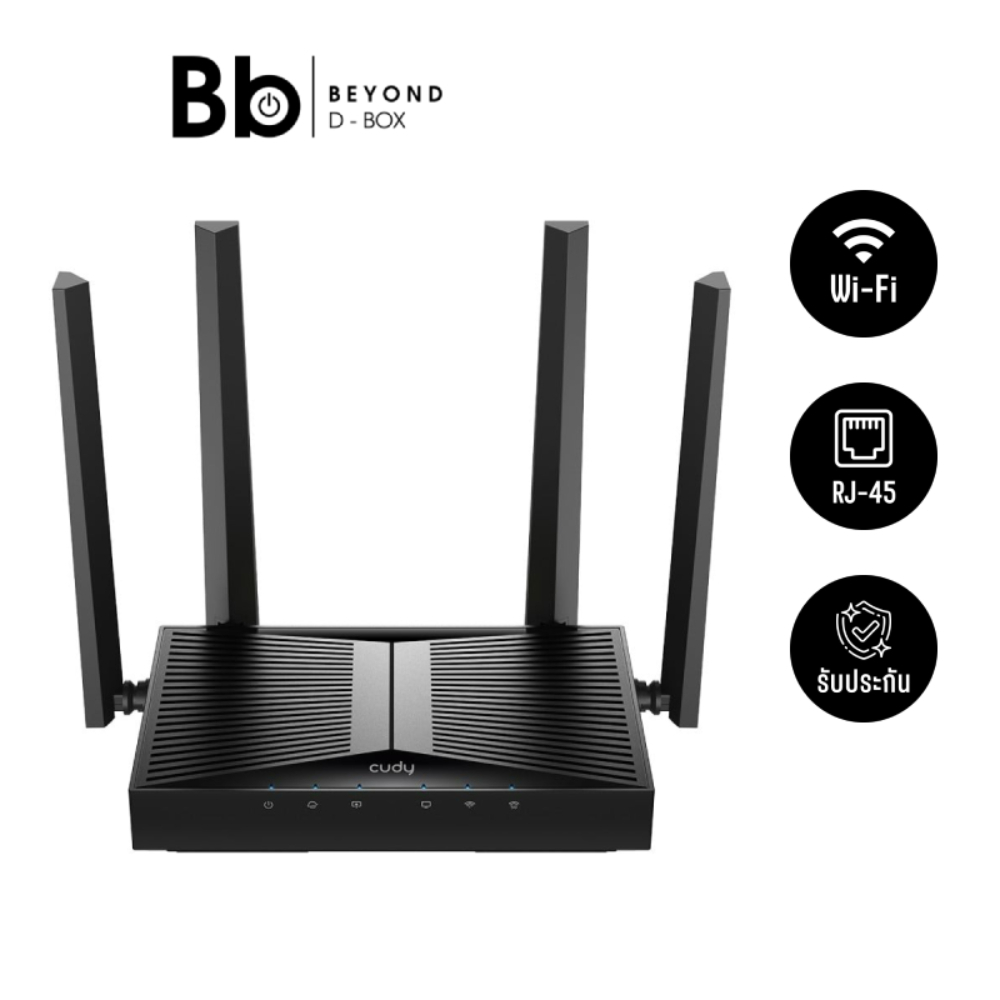 เราเตอร์ Cudy WR3600 BE3600 Dual Band Gigabit Mesh Wi-Fi 7 Router by BB Beyond D-Box