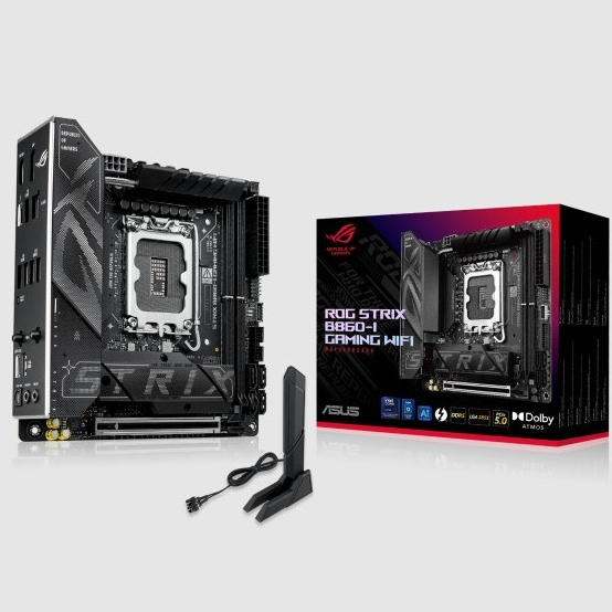 !! โปรโมชั่น OCT 2568 ONLY !! ASUS ROG STRIX B860-I GAMING WIFI MAINBOARD