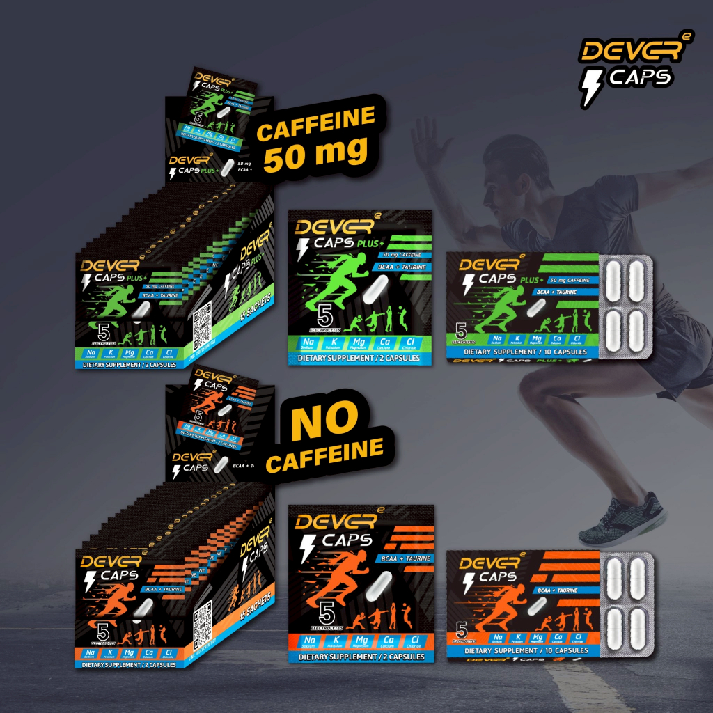 DEVER CAPS เกลือแร่แคปซูลกันตะคริว 10 แคปซูล