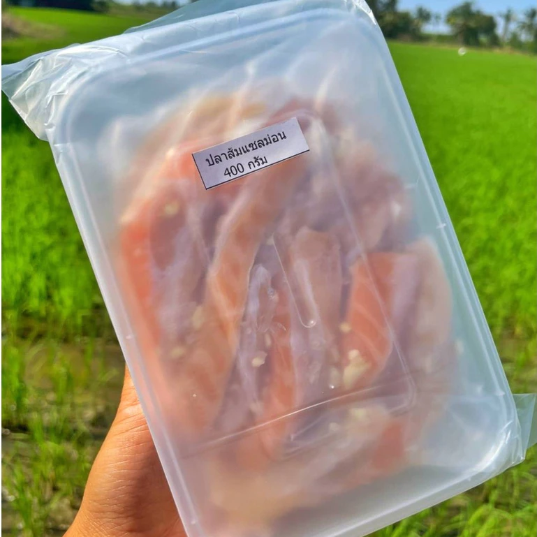 [ 400 กรัม ] เเซลม่อนส้ม ส่วนท้องแซลม่อน สินค้าผลิตสดใหม่พร้อมส่งทุกวัน