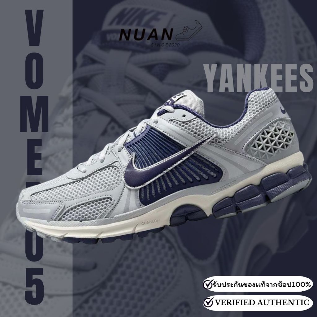 🔥ลดเพิ่ม 15-20% ทักแชท🔥 Nike Zoom Vomero 5 'Yankees' FB9149-003 ของแท้ 100% รองเท้าวิ่ง รองเท้าลำลอง