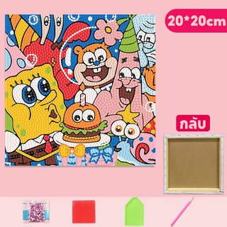 ครอสติสคริสตัล diamond painting เม็ดคริสตัลติดรูปพร้อมอุปกรณ์ ลายซานริโอ้น่ารัก คุโรมิ DIY ของเล่นเด็ก งานฝีมือฝึกสมาธิ
