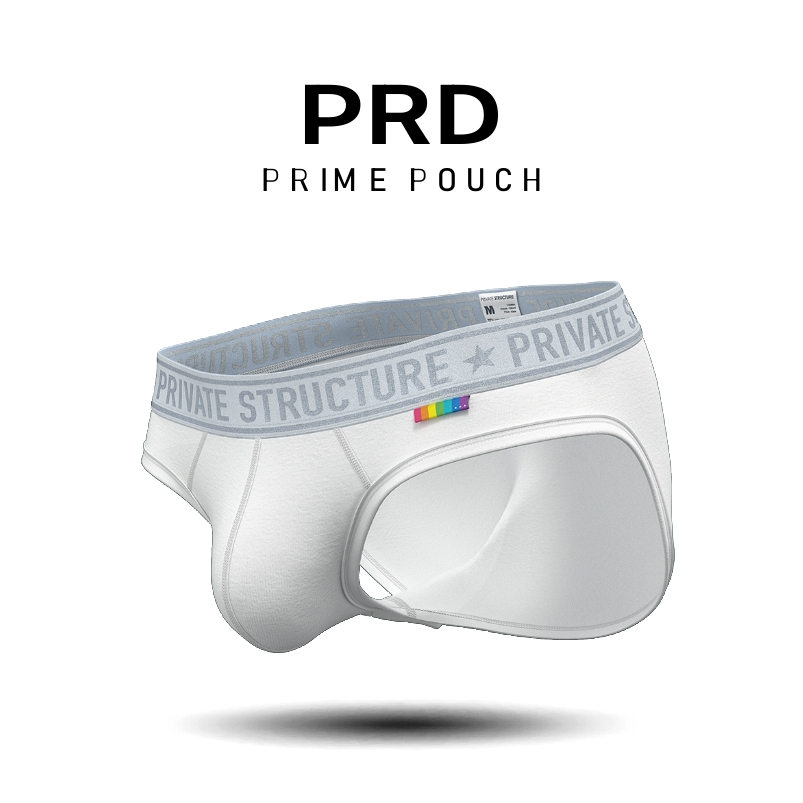 [SPECIAL OFFER] Private Structure กางเกงชั้นในชาย รุ่น  PRD Mid Waist Mini Brief - Pure White [4385]