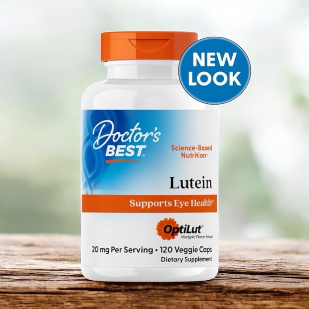 ✅พร้อมส่ง ลูทีน บำรุงสายตา🏵️Doctor's Best Lutein with OptiLut 20 mg Per Serving 120 Veggie Cap