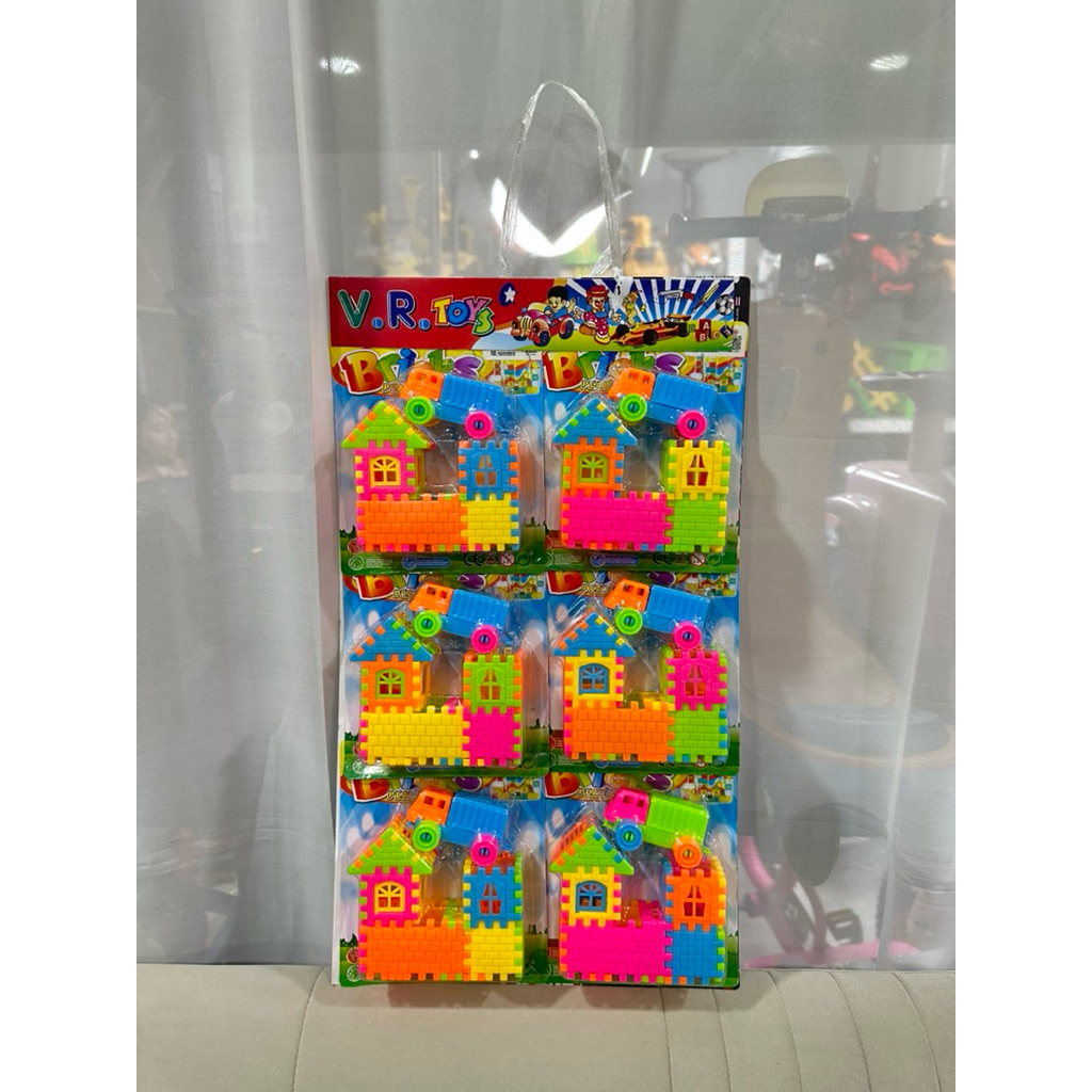 ขายส่งยกแผง6ชิ้น บล็อกตัวต่อรูปบ้าน ตัวต่อ ของเล่นเสริมพัฒนาการ No.333-6 - รูปที่ 2