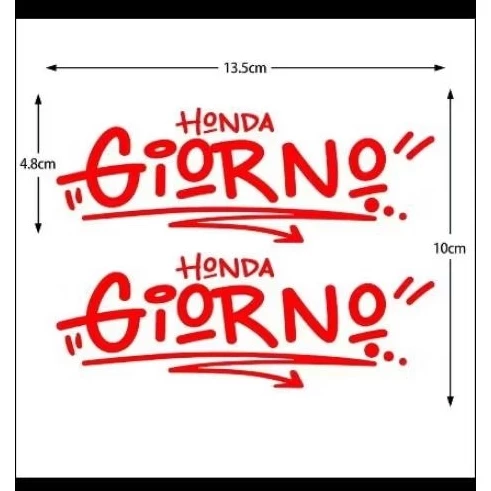 สติกเกอร์แต่ง Giorno 125 งานตัด 3M สะท้อนแสง