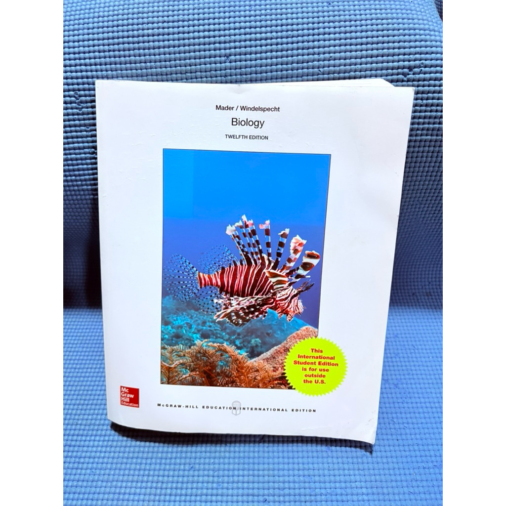 Biology Mcgrawhill Textbook ไม่มีจดมือ2ตำหนิมุม