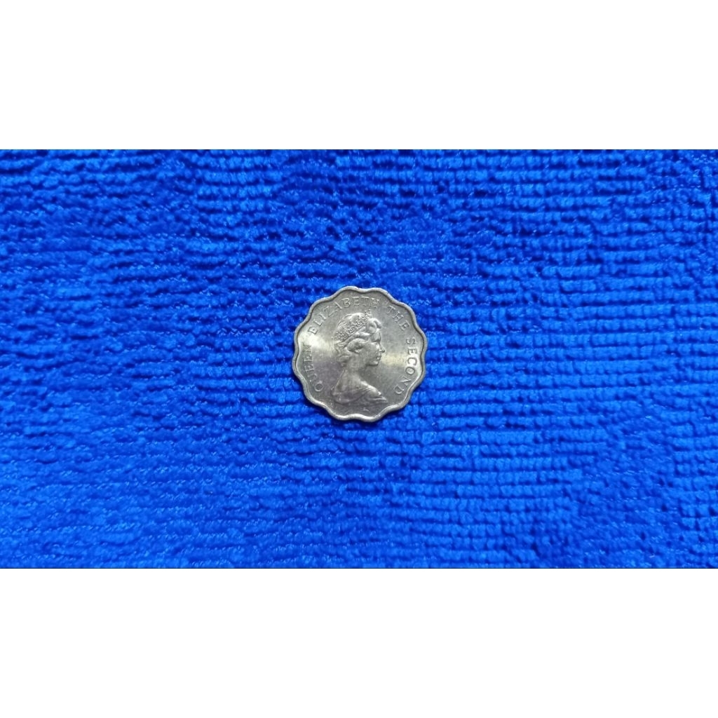 ( BK-595) เหรียญ 1979 HONG - KONG  20 CENT