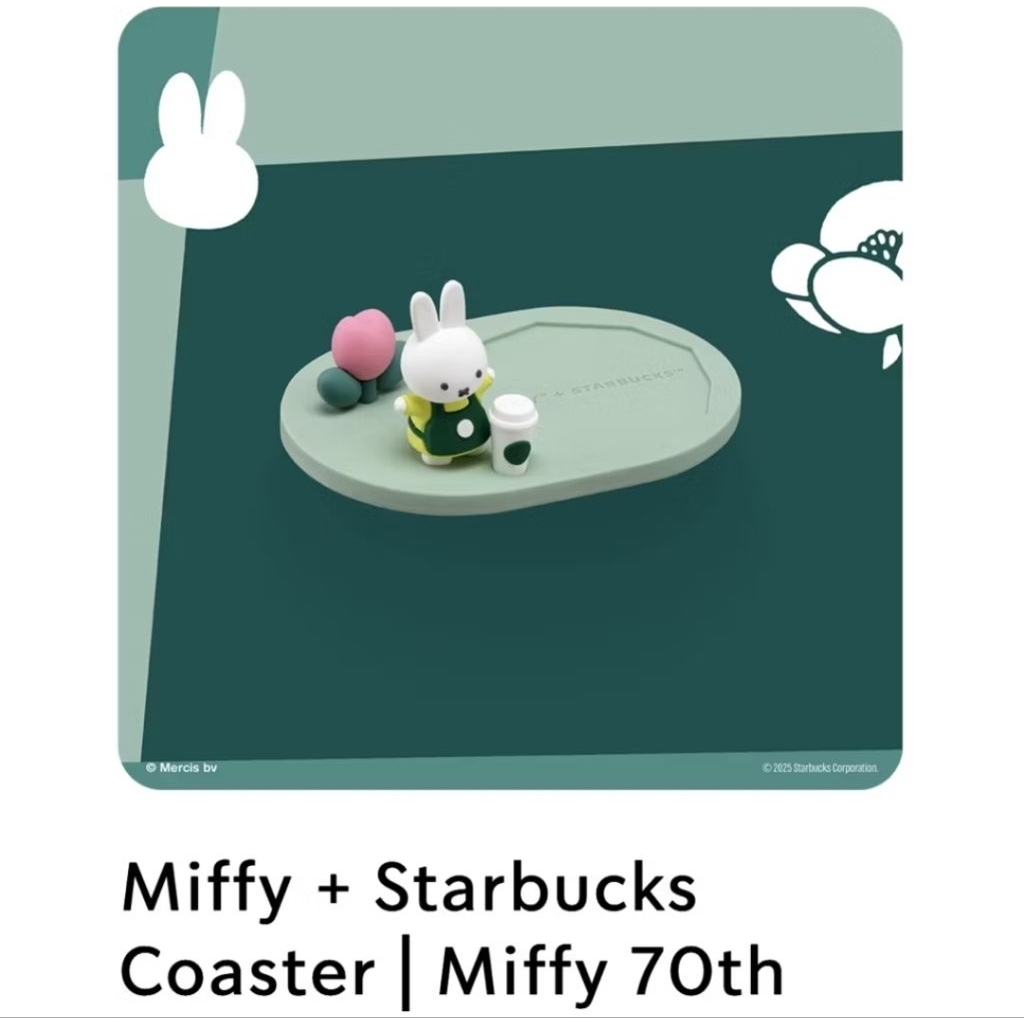 Miffy 70th + Starbucks 🐰 Coaster